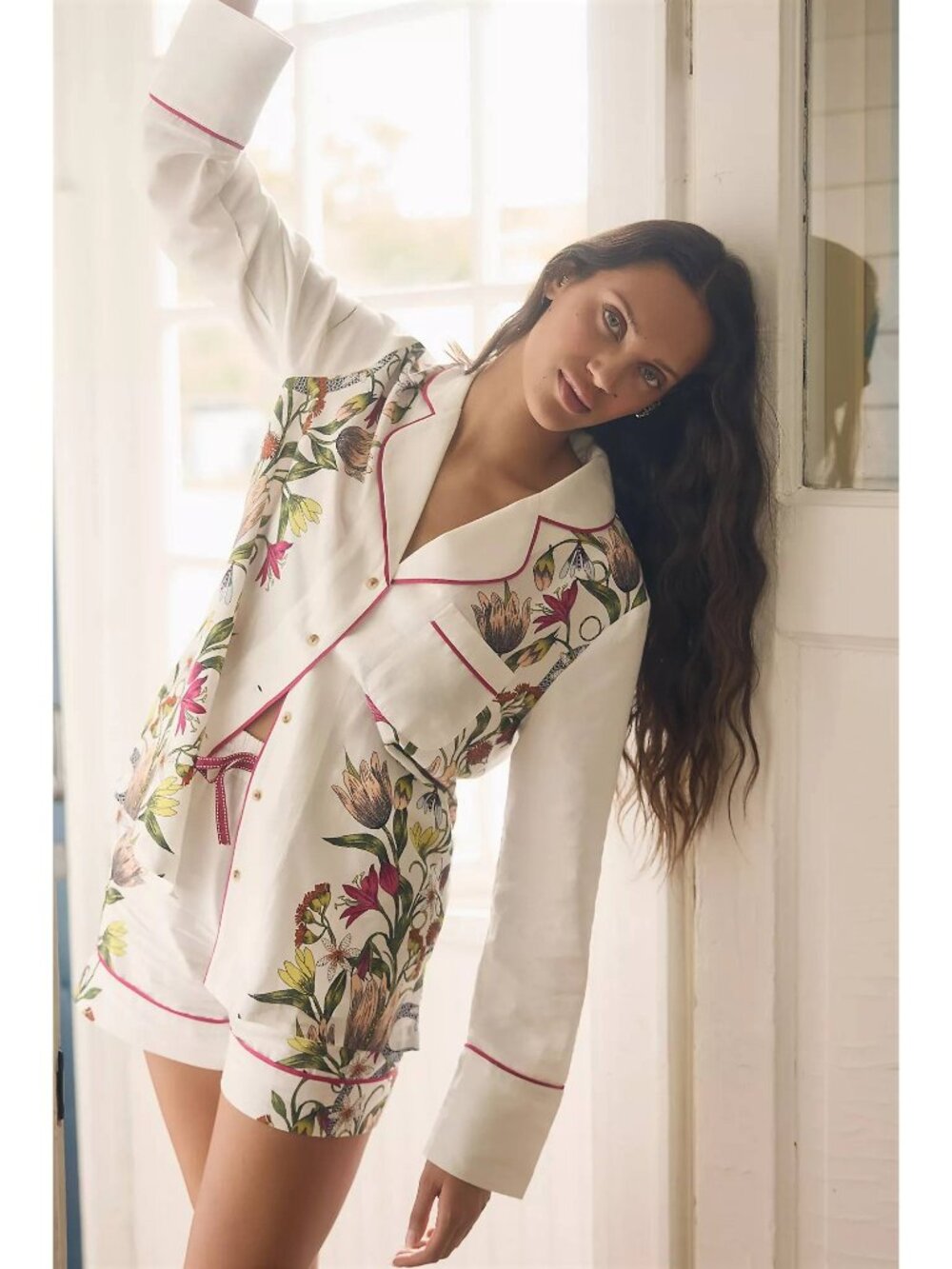 NWT Victoria Garcia for Anthropologie Flannel Buttondown Pyjama Top Size XXS - Picture 4 of 11